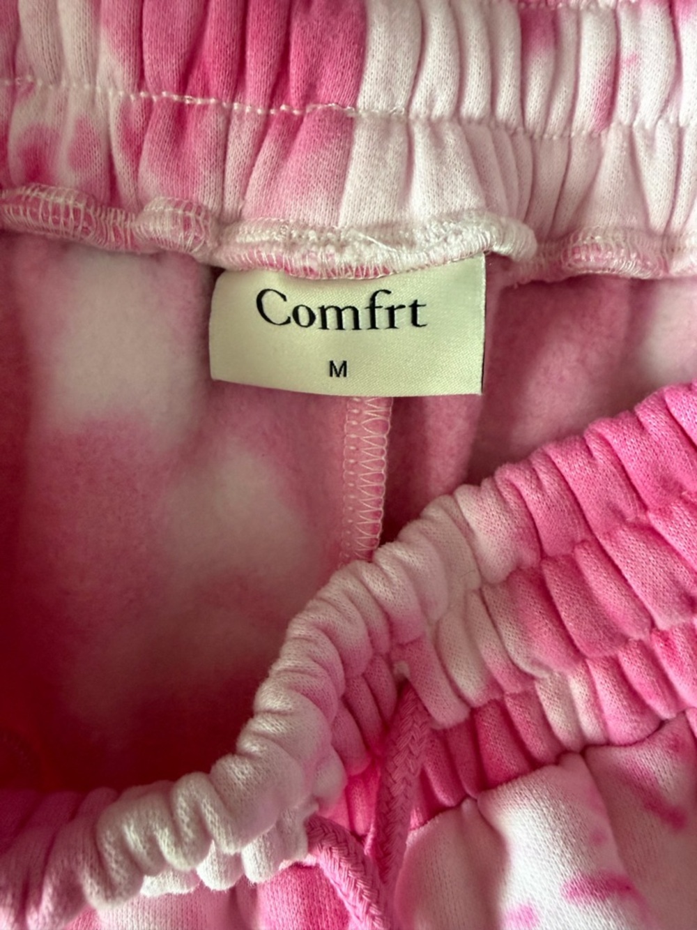 Comfit Pink Tie-Dye Athletic Shorts for Women - Picture 6 of 6